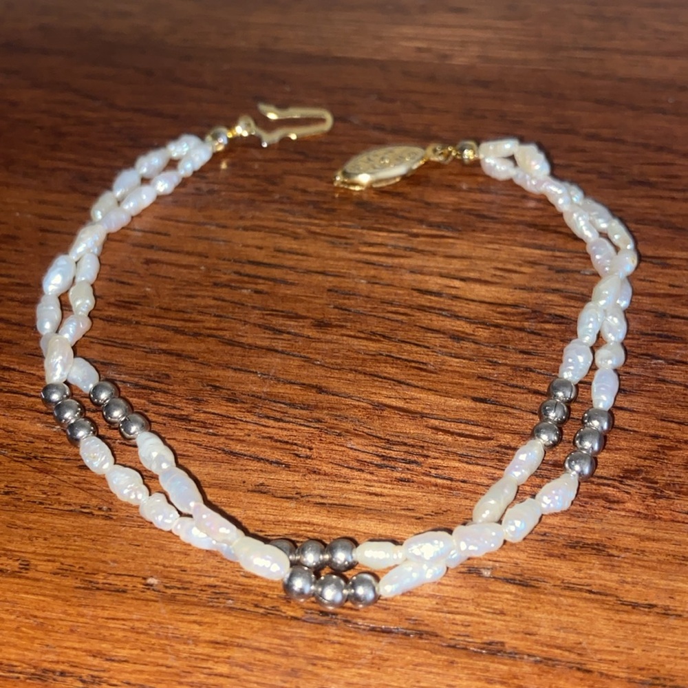 Vintage Genuine RICE Pearls Bracelet